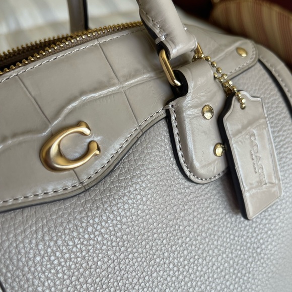 Coach Bennet Pebble Leather Satchel - Picture 5 of 6